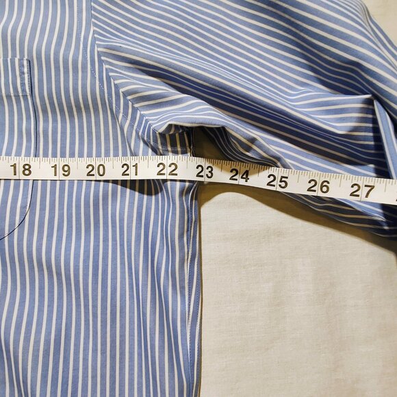 Brooks Brothers Men's 346 Longs Sleeve Stripe Dress Shirt 15 1/2-4/5 - Picture 6 of 9